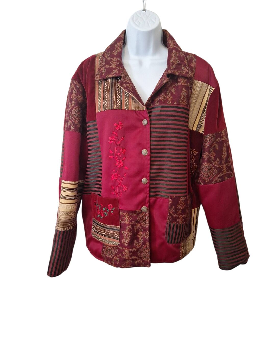 Reversible Patchwork Embroidered Jacket